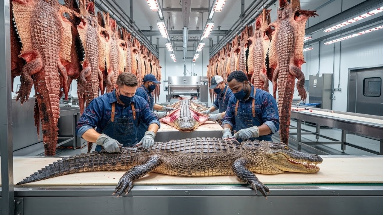Inside the Crocodile Leather Factory: (Full Process) How Luxury Goods Are Made