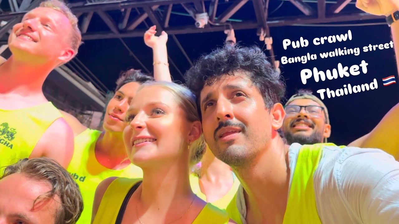 Party vlog 🍻 | Affordable hostel in phuket patong beach | Lub d Pub crawl Phuket Thailand 🇹🇭
