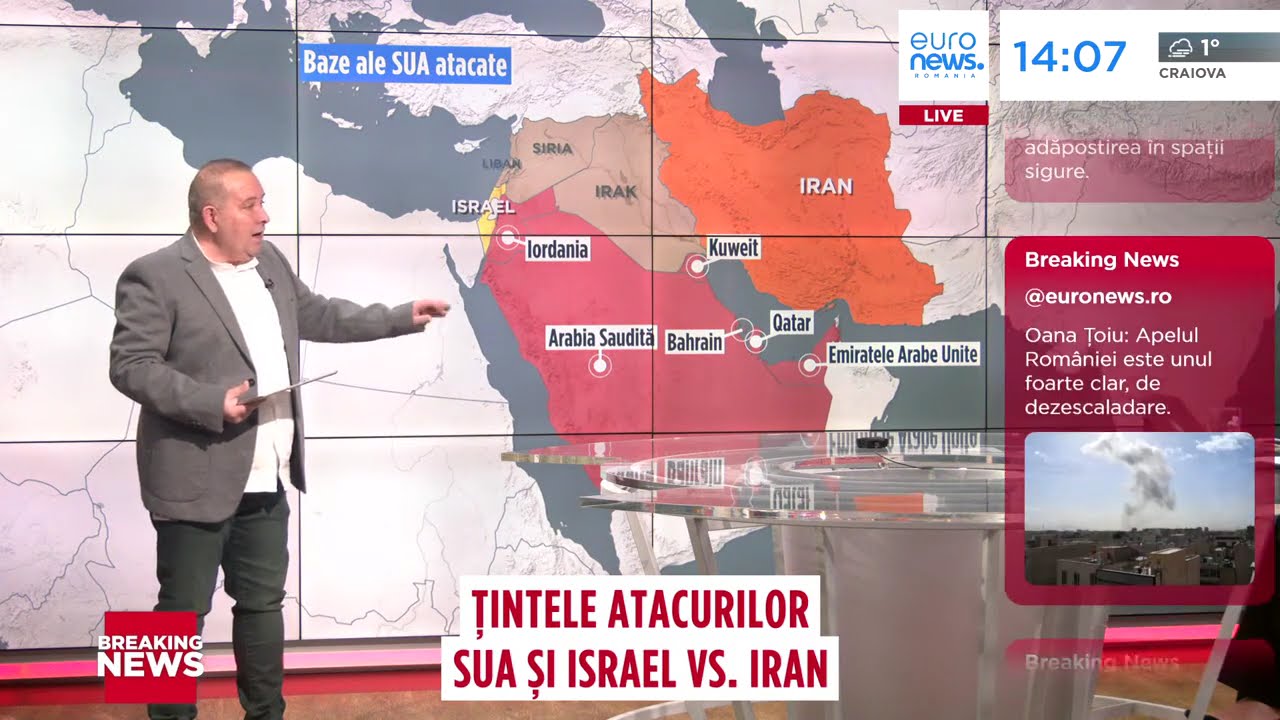 Iranul a atacat Israelul și alte șase țări din Orientul Mijlociu
