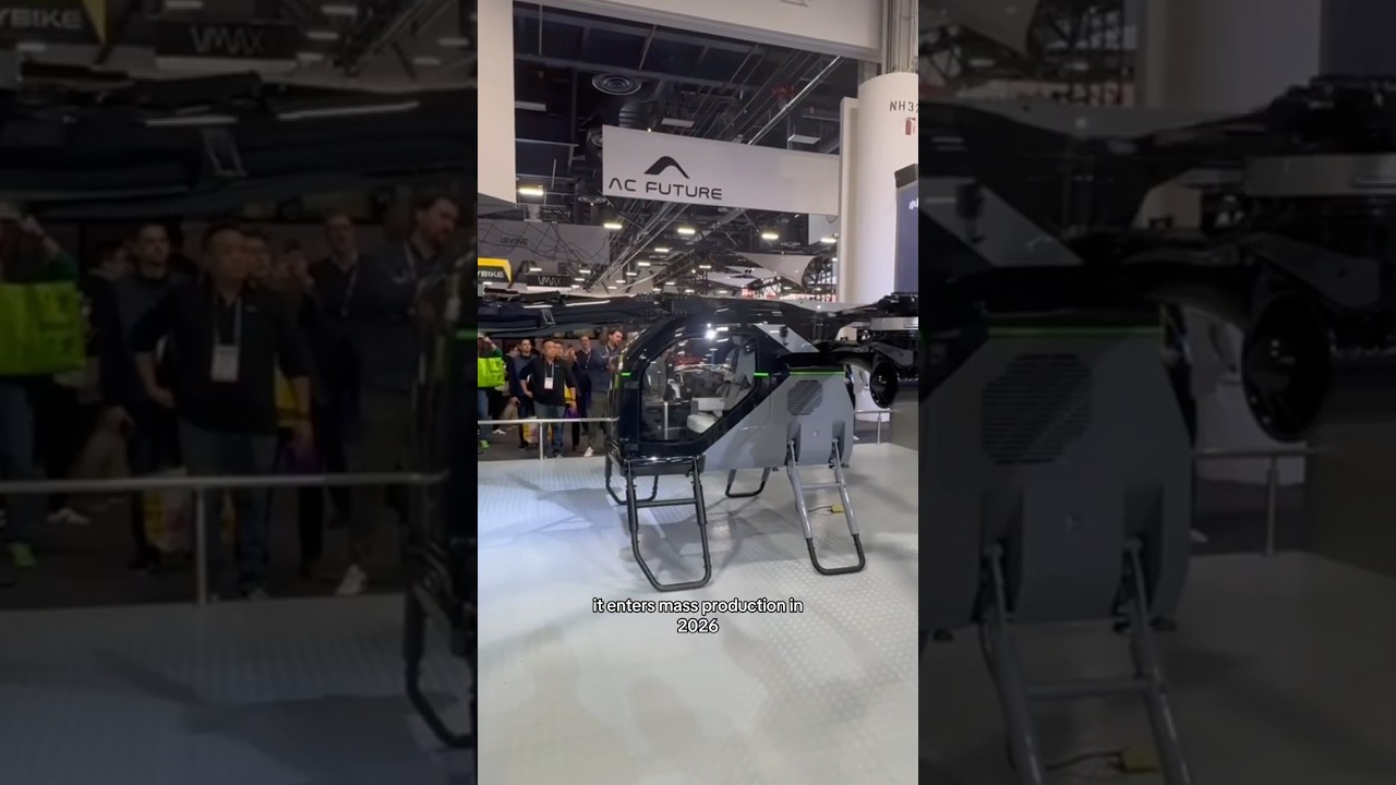 Xpeng Truck Transforms Into Flying Car @ CES 2025 #flyingcar #aircraftcarrier
