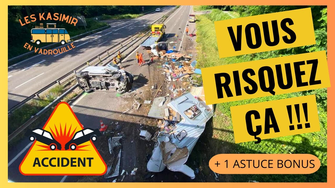 Les accidents en camping car