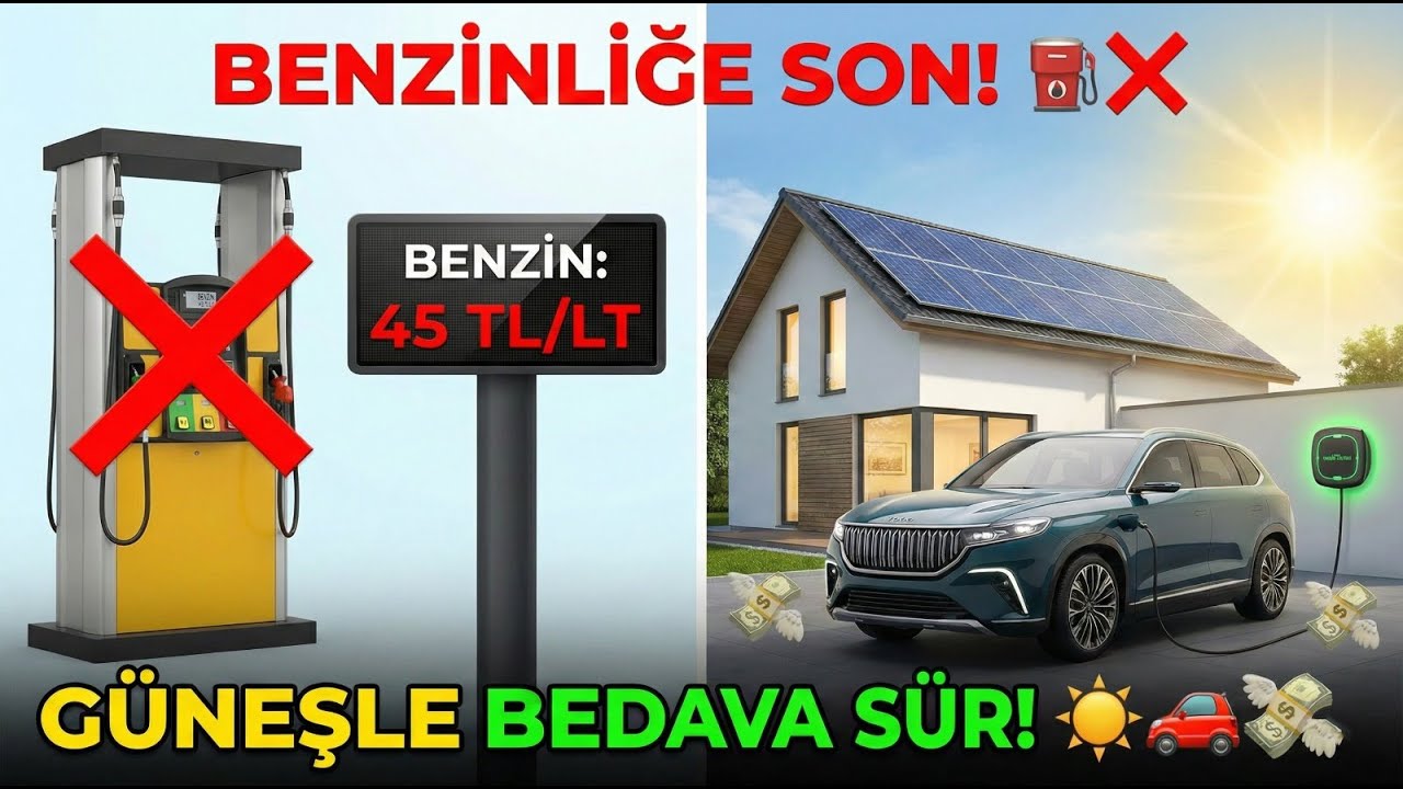 Benzinliğe Gitmeyi Unutun! | Güneş Enerjisi ile Arabanı Bedavaya Şarj Et (Maliyet Hesabı) 🚗⚡️