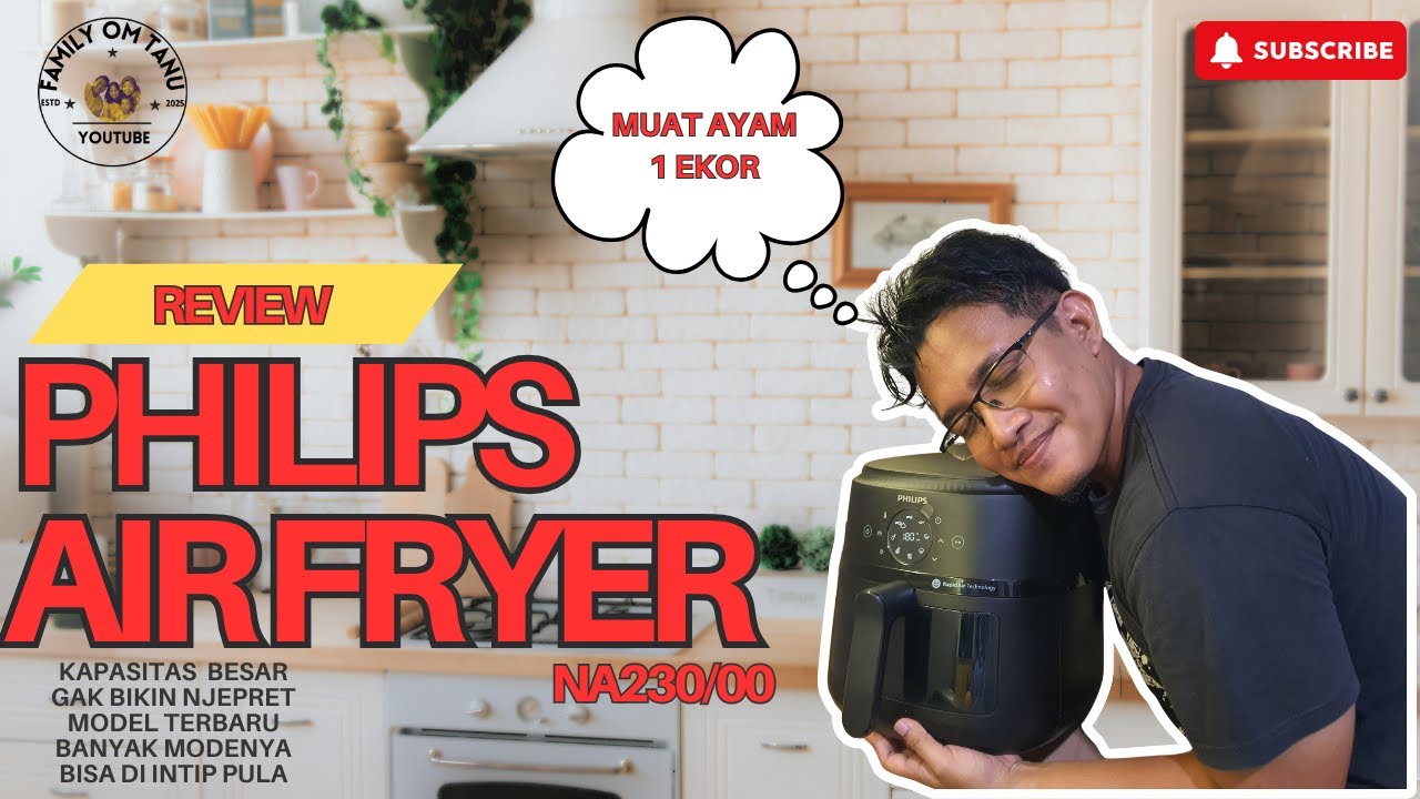 ‼️REVIEW PHILIPS AIR FRYER NA230 LOW WATT. HEMAT LISTRIK. AIRFRYER KAPASITAS BESAR‼️