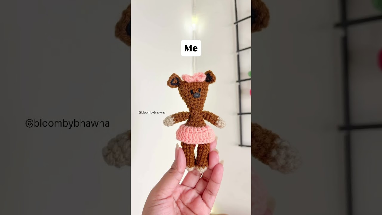 Mini Mr Bean Teddy 🧸 Cute couple Crochet Gift 