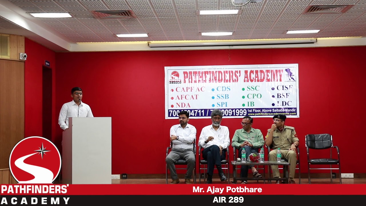 Toppers talk Ajay Potbhare CAPF AC 2018 AIR 289 in Pathfinders' Academy ( Call 9867321800)