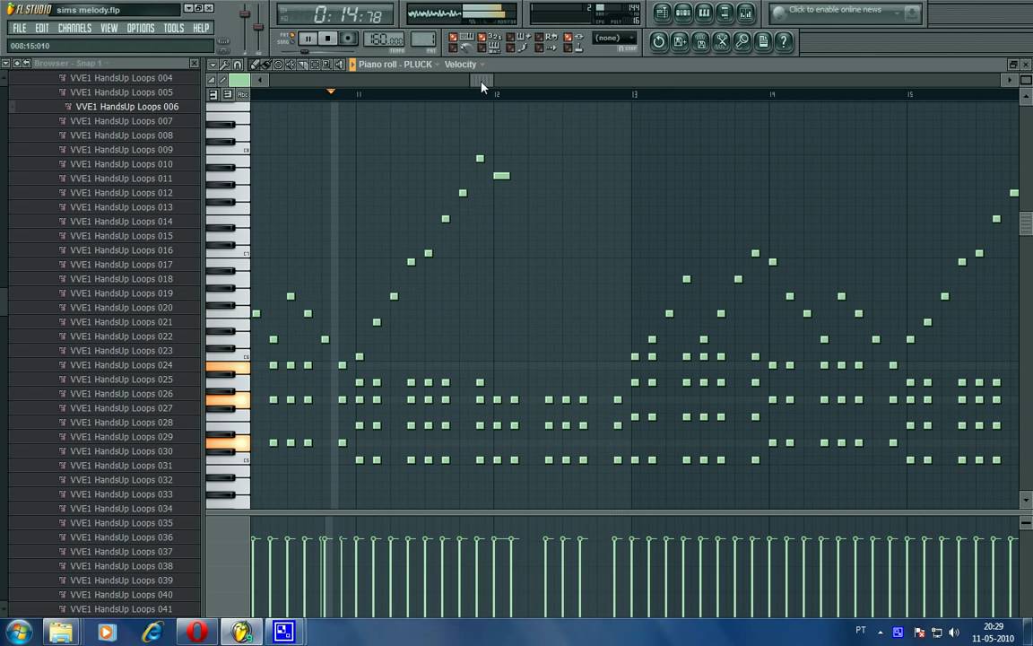 Fl studio 9 | Sims Melody