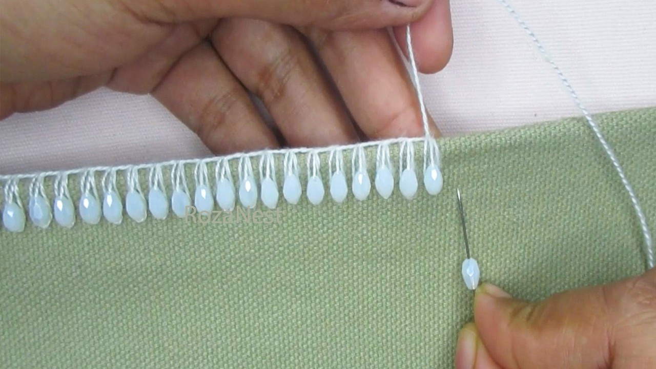 Handmade embroidery process for beginners