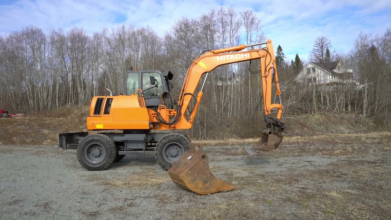 #9823: 1996 Fiat-Hitachi FH85W m/ to skuffer - NOK 189,000 del 2