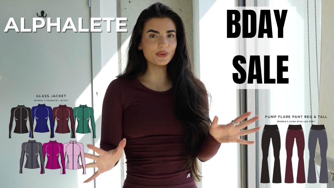 ALPHALETE BDAY SALE HONEST REVIEW | pump flares, biker shorts + more