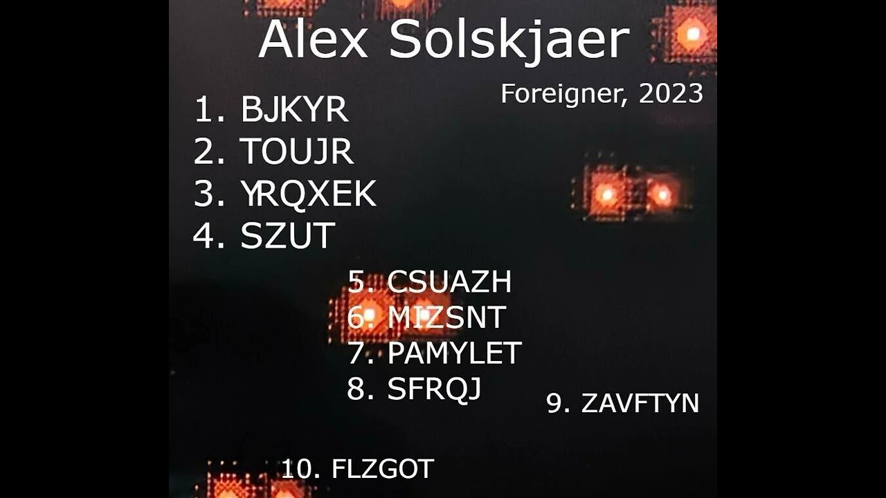 Alex Solskjaer - 126'album 