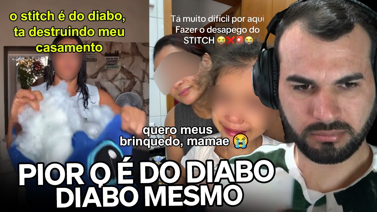 VIU NO TIKTOK Q O STITCH É DO DIABO E DESTRUIU TODOS OS BRINQUEDOS DA FILHA | Cortes do Francisco