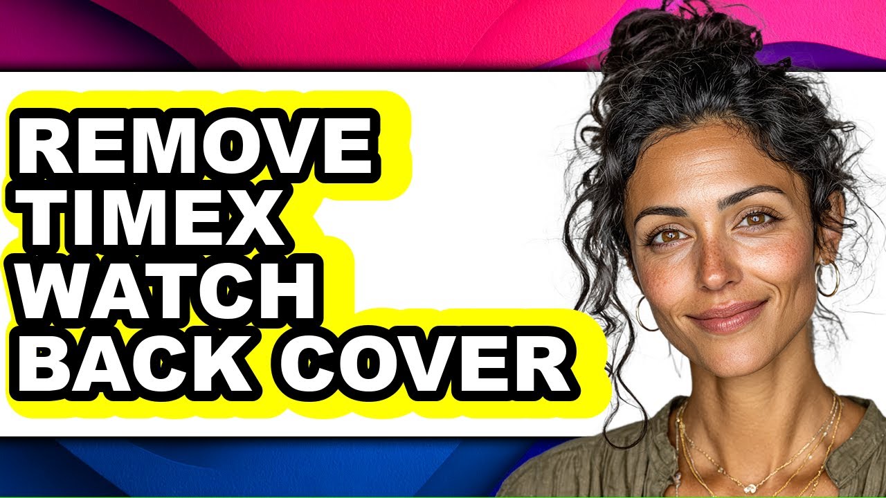 How to Remove Timex Watch Back Cover (only Way)