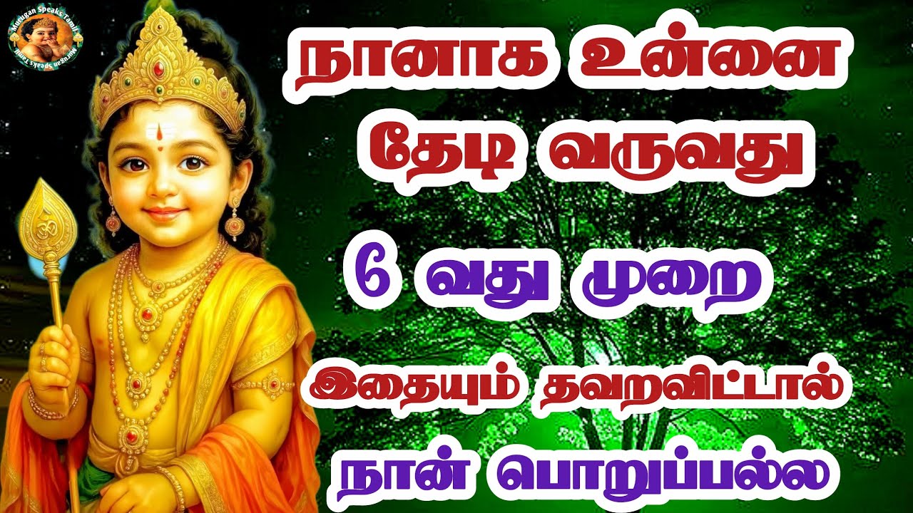 நானாக உன்னை தேடி வருவது 6 வது முறை இதையும் தவறவிட்டால் நான் பொறுப்பல்ல 