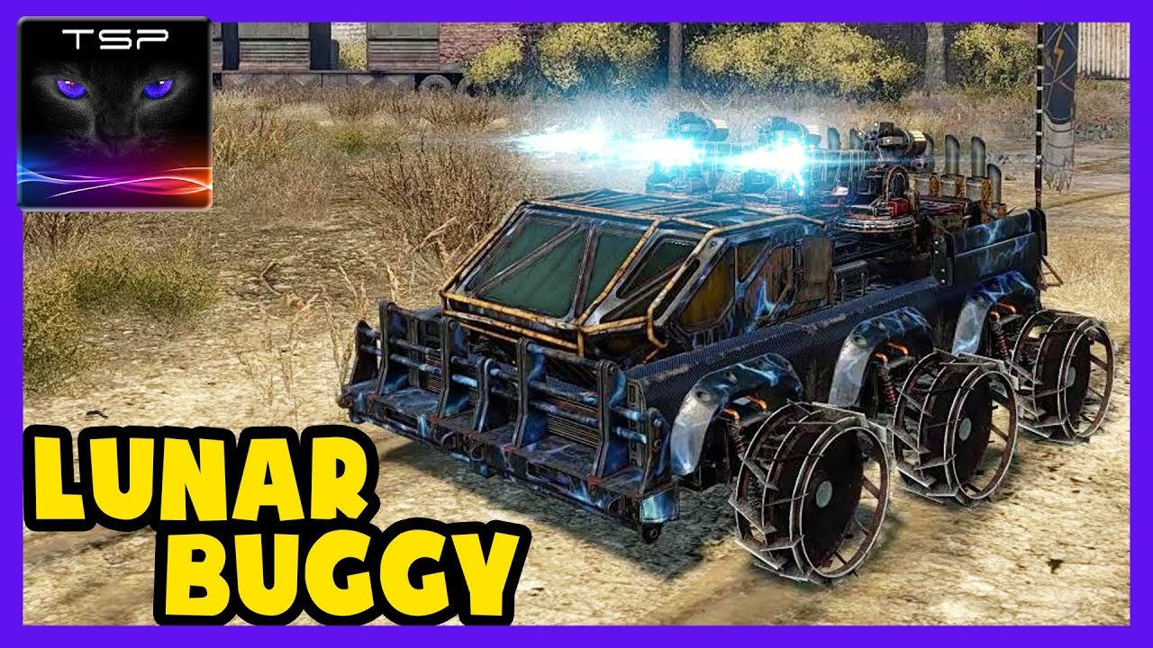 Crossout #77 - LUNAR BUGGY - 3x Synthesis Plasma Rifles - Build and Gameplay