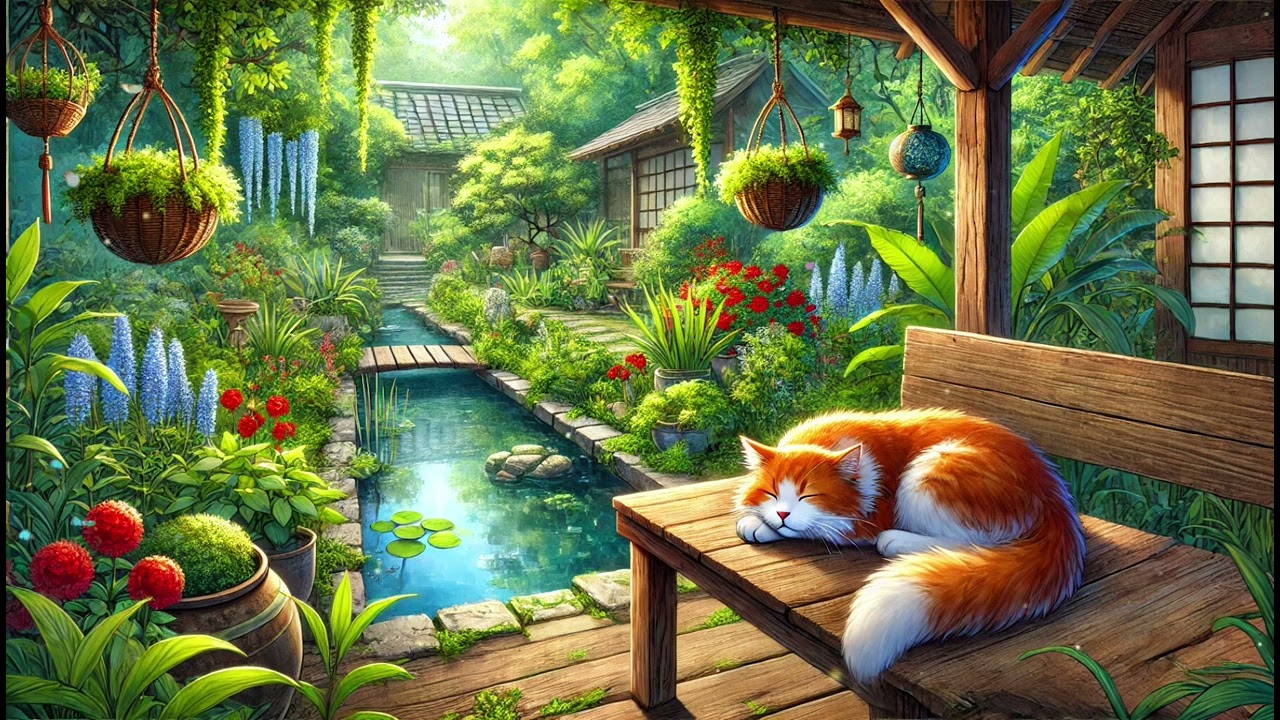 Serene Garden Melody: Relaxing Piano Music for Peaceful Moments in a Tranquil Oasis