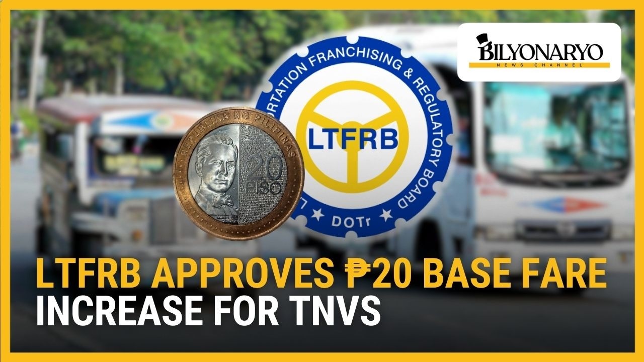 LTFRB повышает базовый тариф на проезд в TNVS на 20 песо в связи с резким ростом цен на нефть на ...