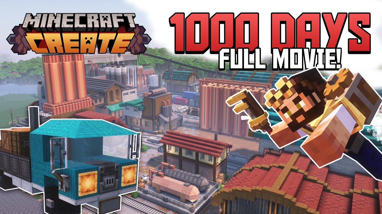 1000 days FULL MOVIE | Minecraft Create Mod (Episodes 24 - 33)
