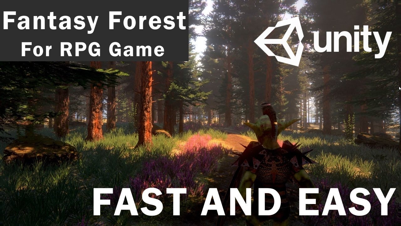 Easiest way to make forest in unity