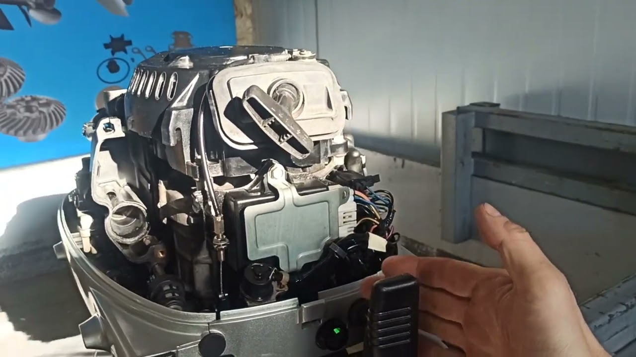 запуск мотора Honda BF15, Seamotors, Владивосток.