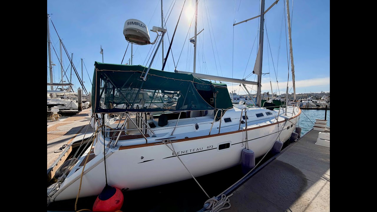 Парусная лодка Beneteau Oceanis 473 2003 года продаётся в Калифорнии. Видеообзор. Автор: Ян Ван Т...