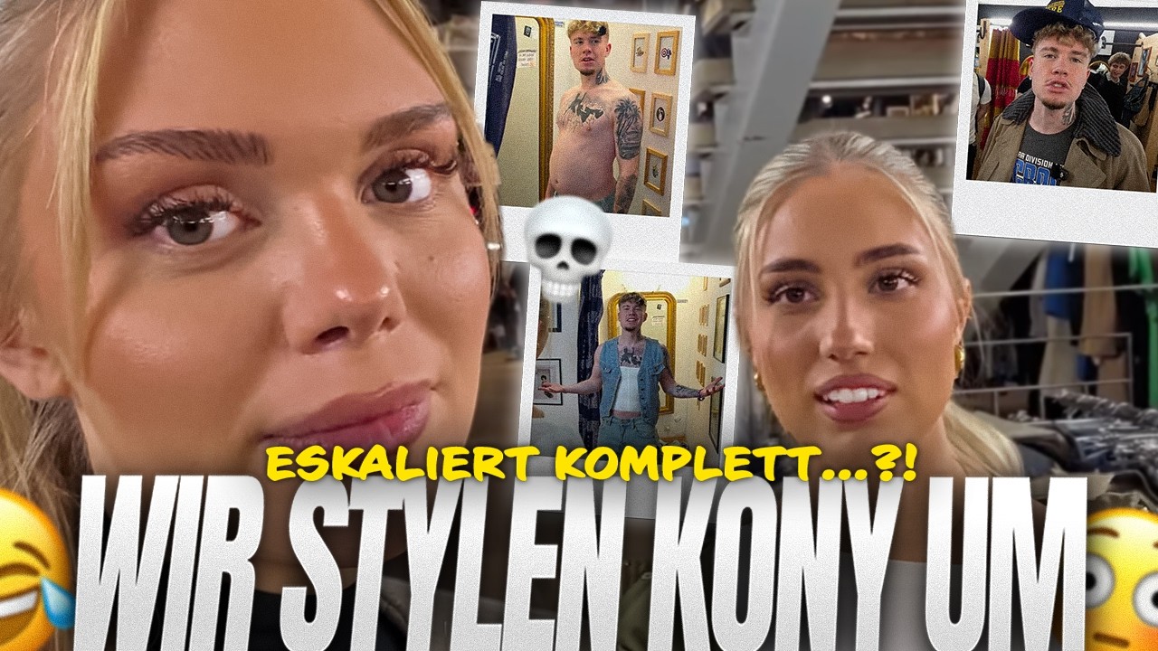 Julia und ich stylen ihn KOMPLETT um😱 | Shoppen mit Kony🔥 | Amalia Streamt