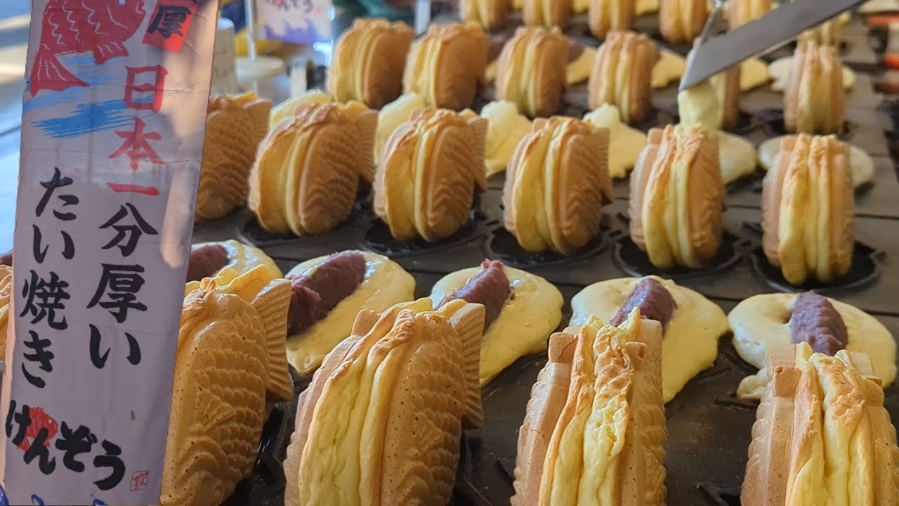 日本一分厚いたい焼きの作り方|けんぞう 十条店/How to make Japan's thickest taiyaki | Japanese street food