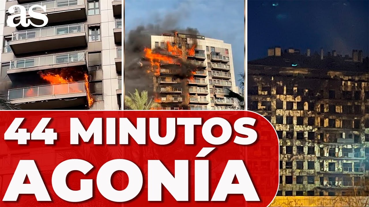 CRONOLOGÍA del INCENDIO en VALENCIA: así CALCINÓ el edificio el fuego en 44 MINUTOS