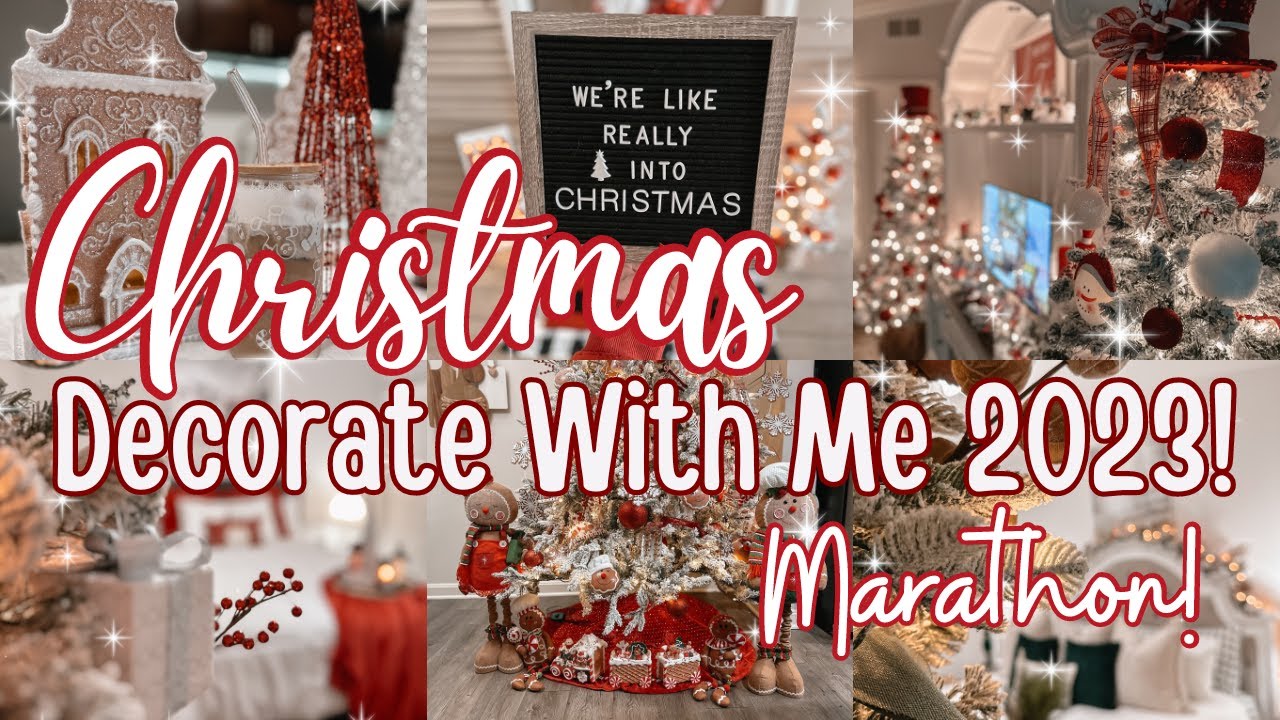 HUGE! Christmas Decorate With Me Marathon! Decorating My Entire Apartment For Christmas 2023!