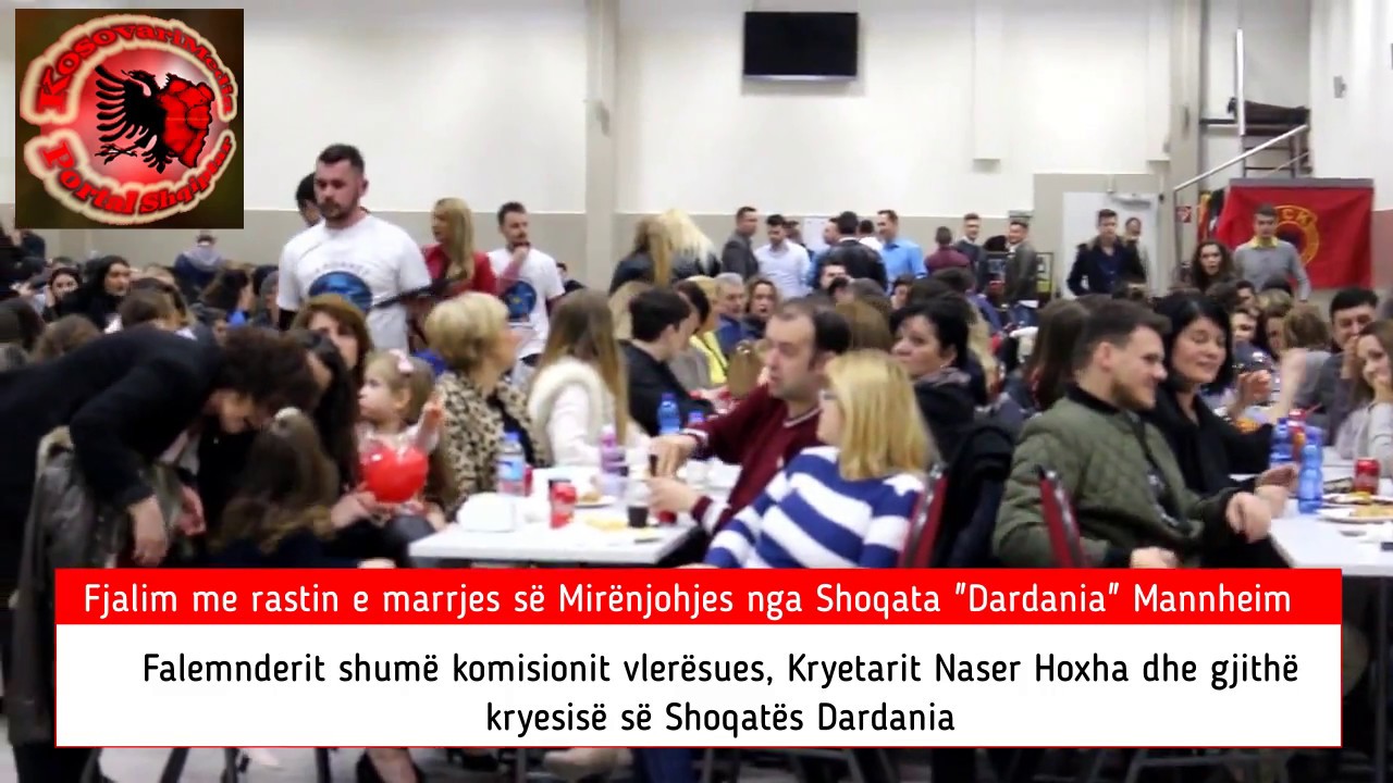 Fjalim rasti - Mirënjohje nga Shoqata Dardania - Mannheim