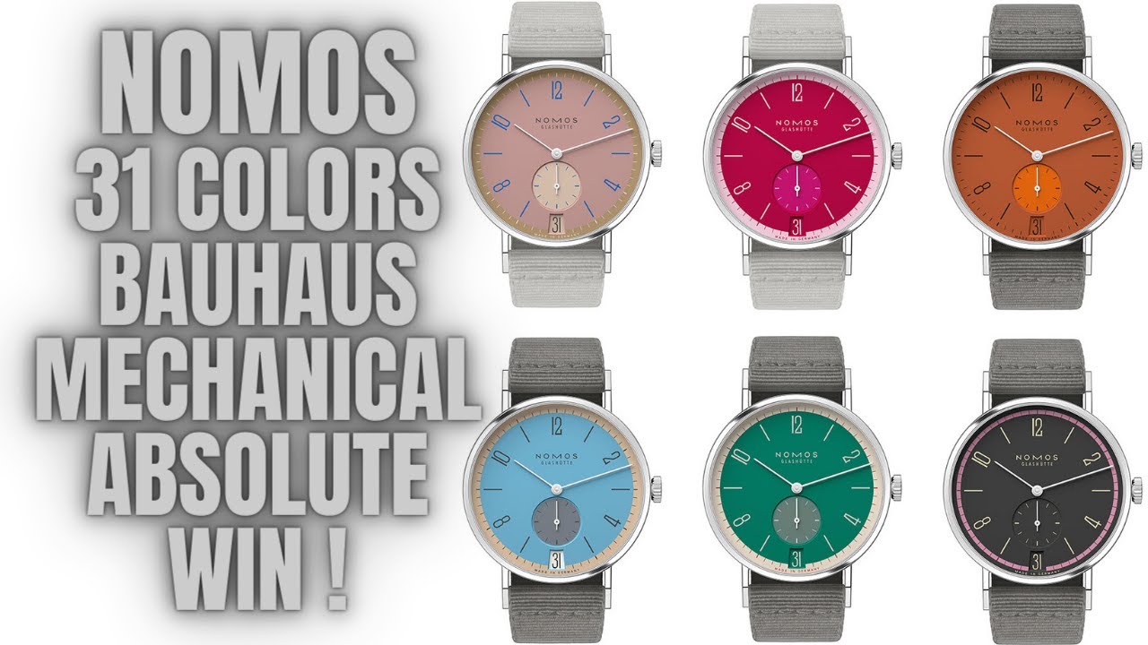 Nomos Tangente 38mm in 31 COLORS limited edition !