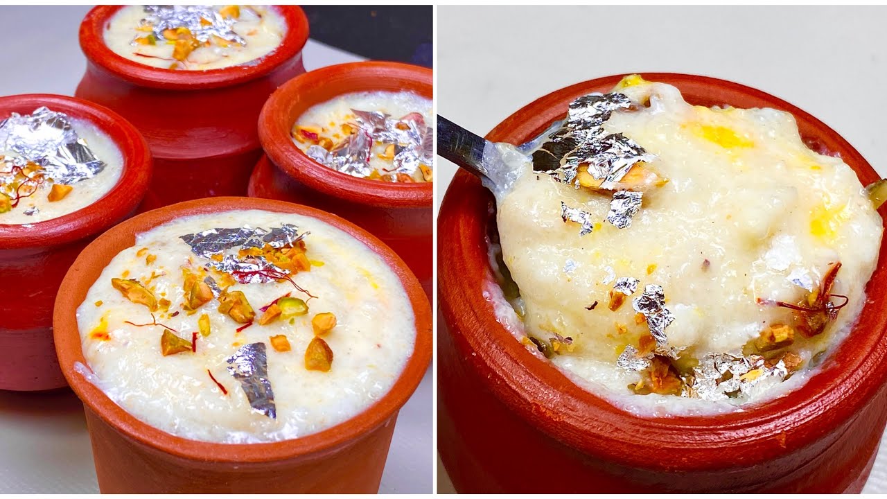 बचे हुए चावलों से बनाये पुरानी दिल्ली की मशहूर कुल्लड़ वाली फिरनी | Shahi Phirni recipe| Rice pudding