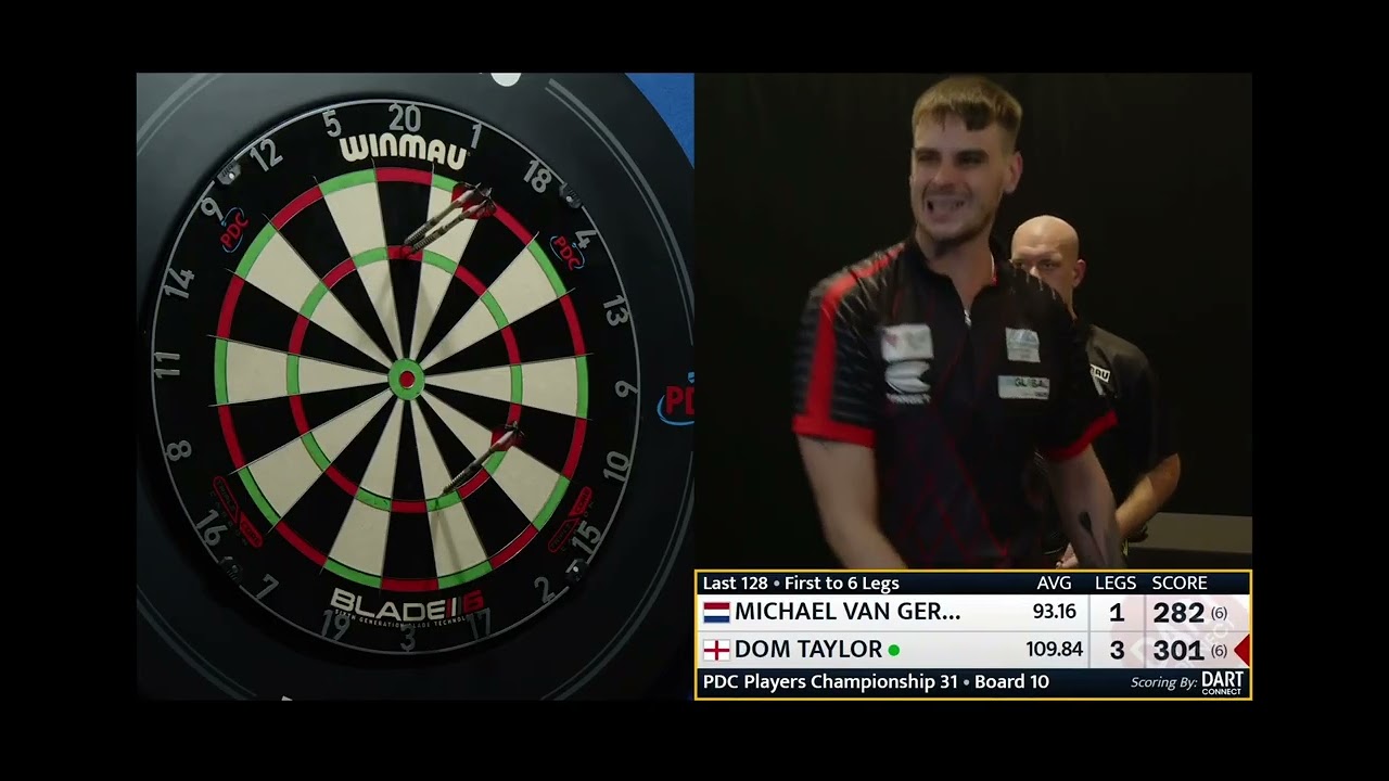 MVG vs Taylor | Michael Van Gerwen vs Dom Taylor | Players Championship 31 2025 🎯