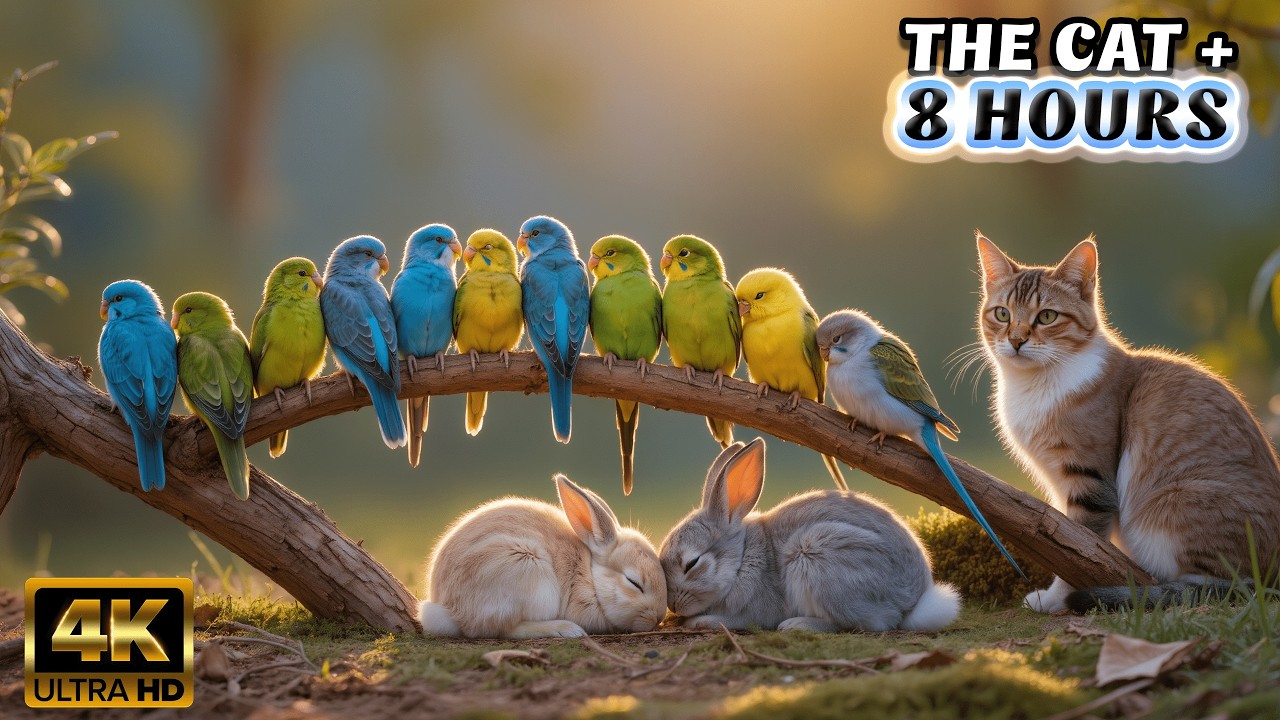 TV FOR CATS - A Day in the Life: An 8-Hour ULTIMATE Bird Documentary for Cats @Nature 4K TV 104