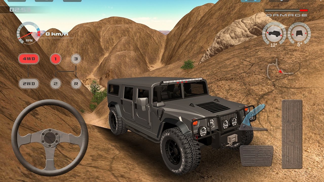 New 4X4 Hummer Jeep Offroad Driving Game! - Offroad Drive Dessert - Car Game Android Gameplay