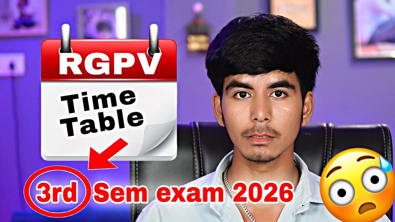 RGPV 3rd Semester Exam 2026 | Time Table | @Growwithfarooque