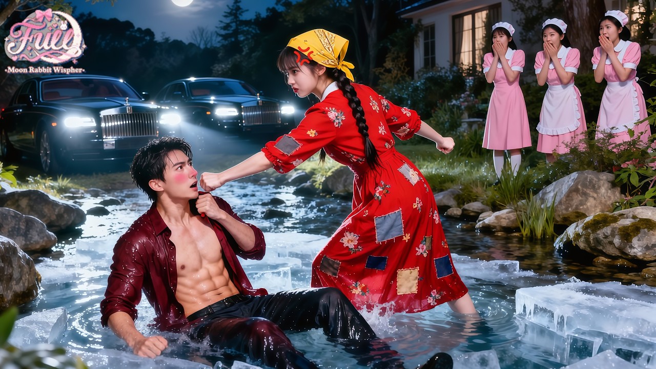 CEO Delirious From Herbal Heat— Village Girl Forces Him Into Icy River&Beats Him Awake!Love Arrives!