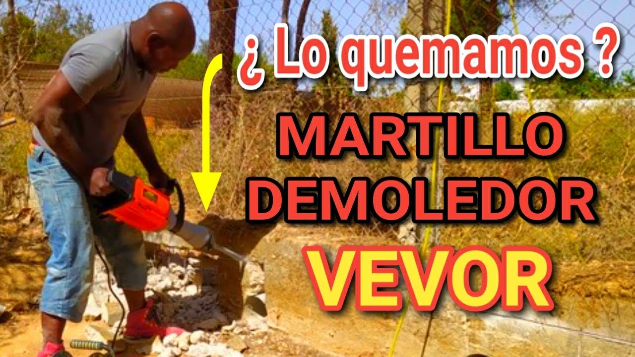 🔴MARTILLO DEMOLEDOR VEVOR 3600W.  destruccion total✔️ 🔴Rompemos todo. casa contenedor paso a paso.✔️