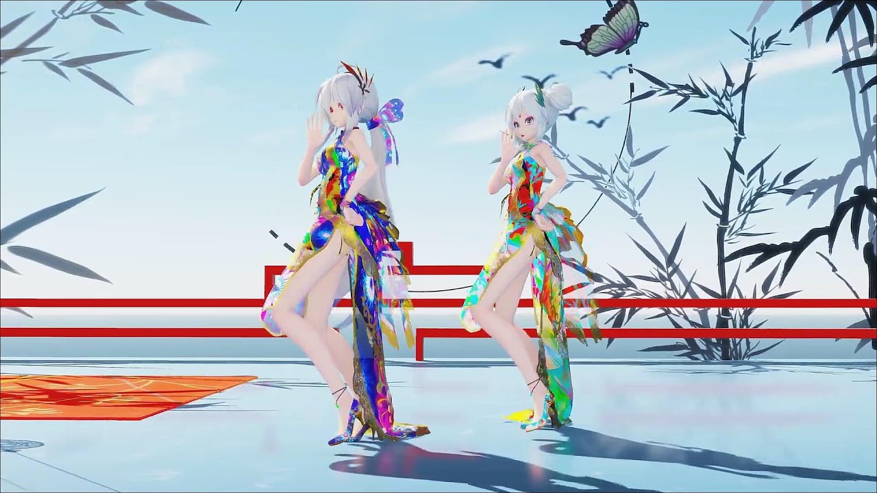 【MMD】 Red Velvet, Bad Boy -TDA China Dress Haku/Miku [4K 60fps]