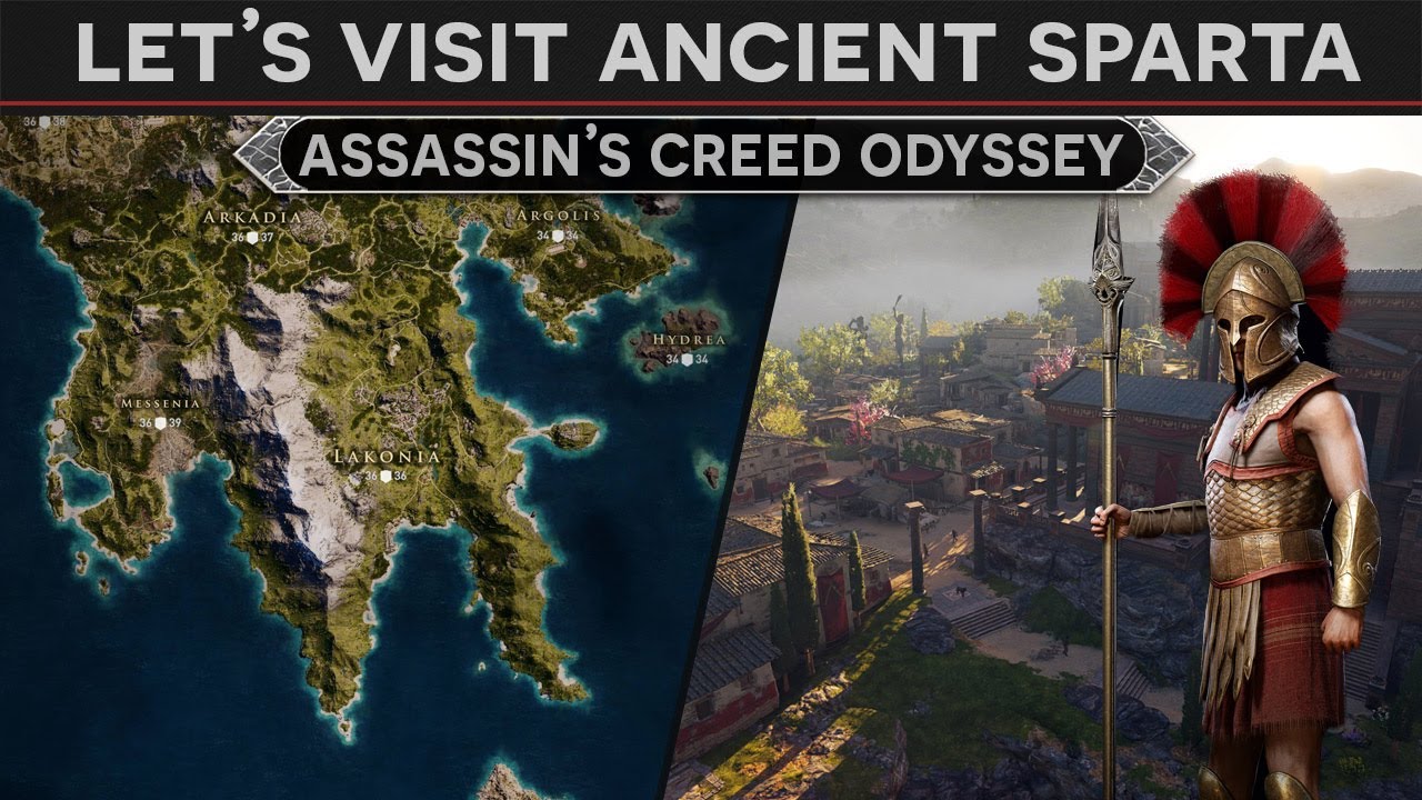 Lets Visit Ancient Sparta - History Tour in AC: Odyssey Discovery Mode
