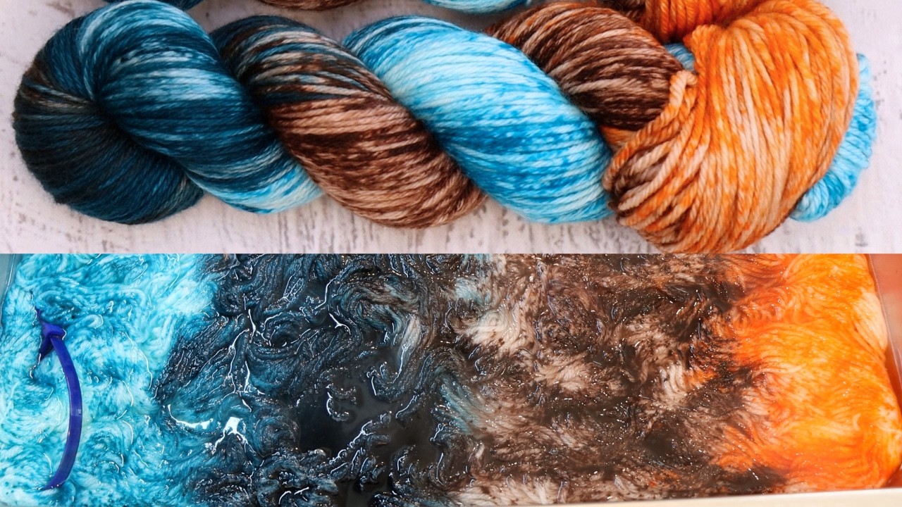 Leave No Dye Behind; Leftover Black Friday Speckles (Dyeing Super Heavy Speckles)
