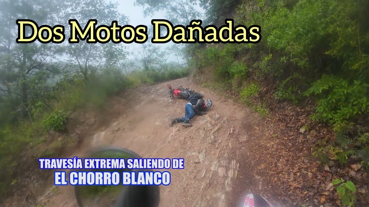 Dos Motos Dañadas, Saliendo de Chorro Blanco Dulce Nombre de María en Chalatenango @elmotocoach