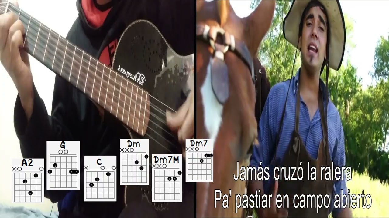 Lázaro Caballero//Lindo adorno pa'mi apero//Acordes