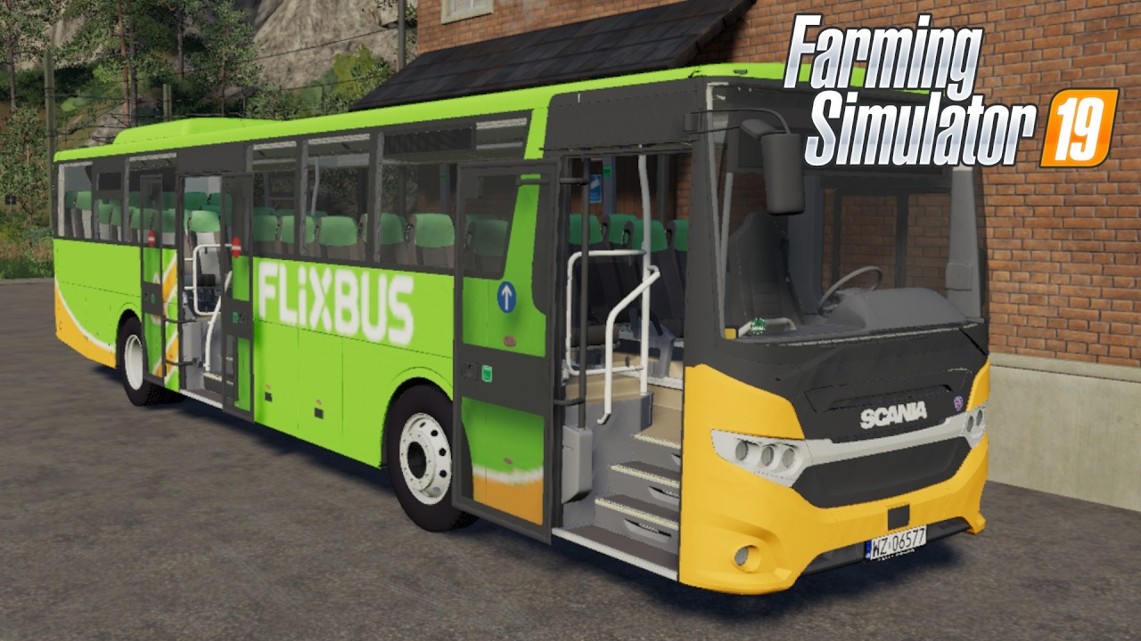 FS19 - Scania Interlink in FLIXBUS livery - NEW TRUCK MOD for Farming Simulator 2019