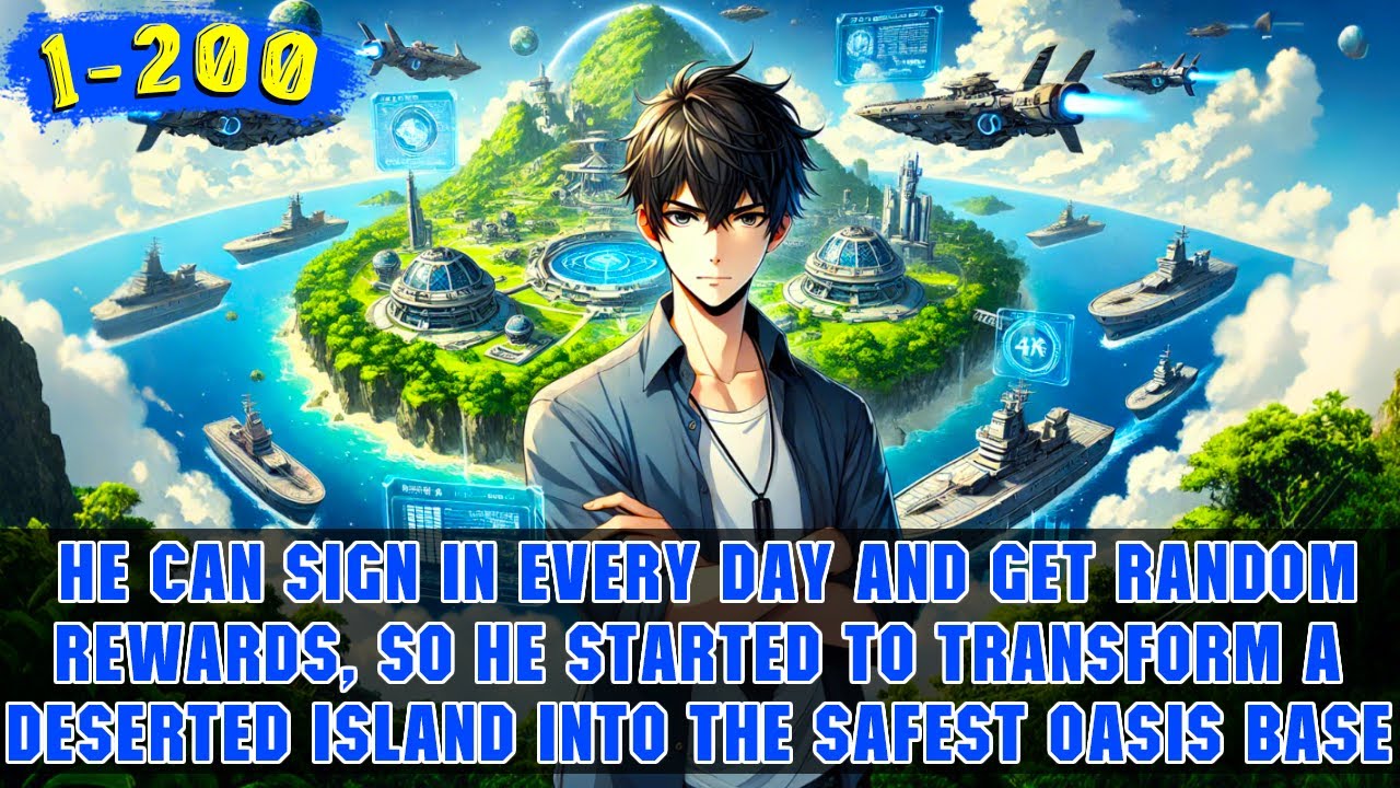 🔥Ocean Survival: He Unlocked a Check-In System and Turned the Deserted Island into an Oasis Base!