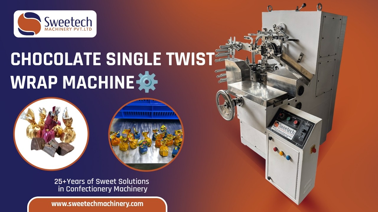 Chocolate Single Twist Wrap Machine 🔥 | Chocolate Packaging Machine 🍬 