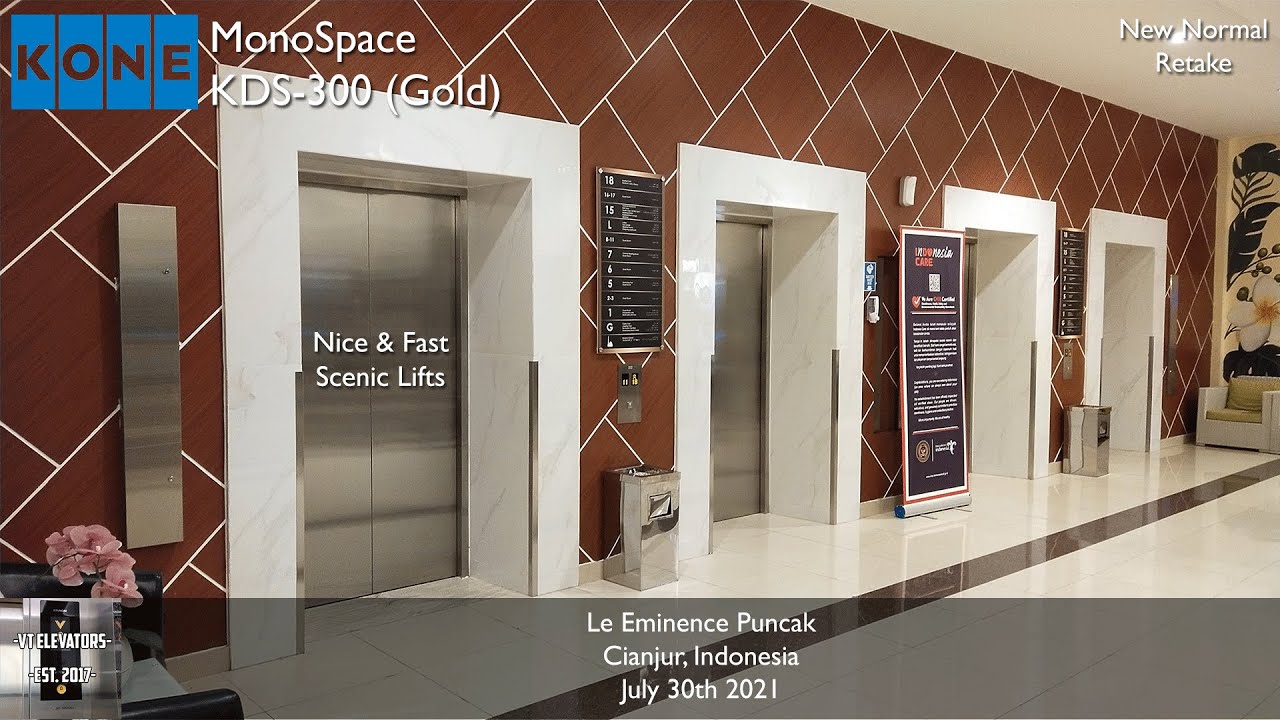 [HBD DieselDucy !] 2 Nice KONE MonoSpace Scenic Lifts - Le Eminence Puncak, Cianjur