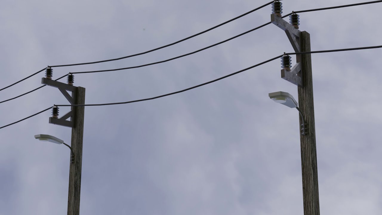 Electric Pole Modelling Blender