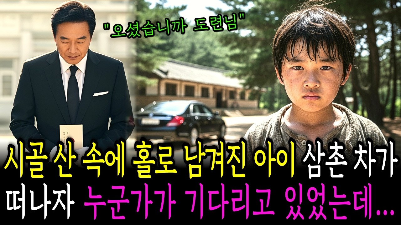 시골 산 속에 홀로 남겨진 아이, 삼촌 차가 떠나자 그 자리에 할아버지가 보낸 사람이 기다리고 있었는데..ㅣ노후사연ㅣ감동사연ㅣ사연라디오ㅣ오디오북