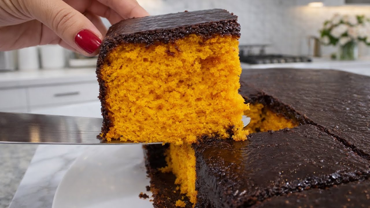 BOLO DE CENOURA COM CASQUINHA CROCANTE |#kdeliciacozinha