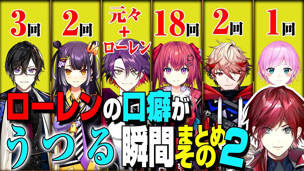【まとめその2】ローレンの口癖がうつる瞬間【ローレンイロアス/渡会雲雀/セラフダズルガーデン/四季凪アキラ/海妹四葉/天ヶ瀬むゆ/夕陽リリ】
